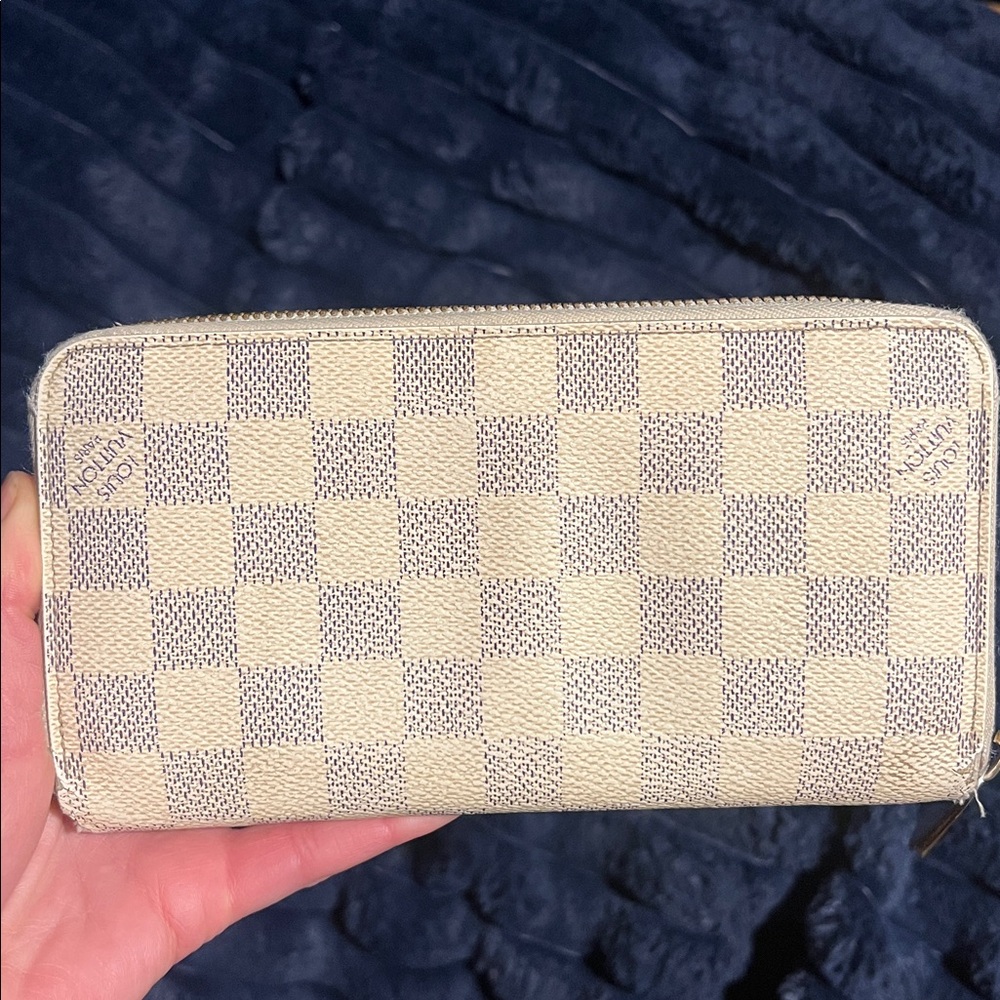 Louis Vuitton Damier Azur Zippy Wallet Vintage